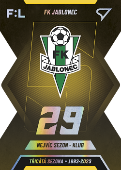 FK Jablonec Jablonec SportZoo FORTUNA:LIGA 2022/23 2. serie Tricata Sezona F:L #TS-05